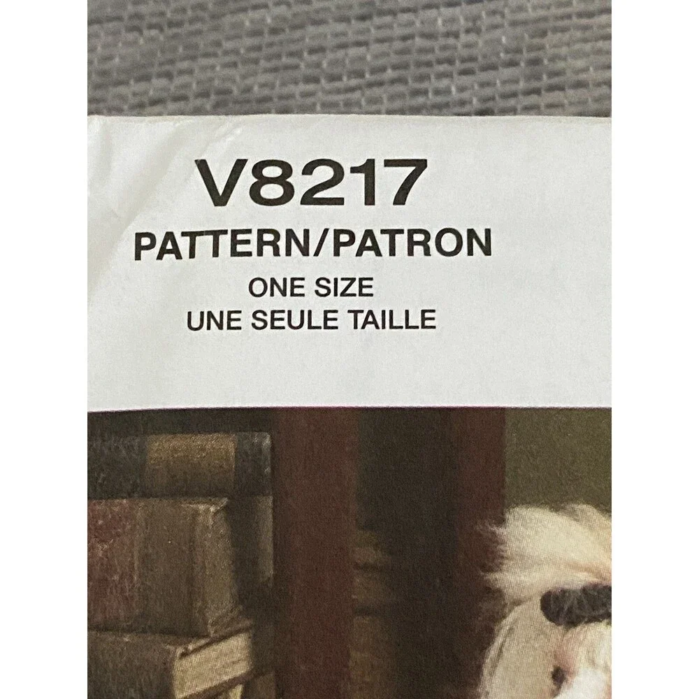 Poodle Dog Bed Patterns NIP Uncut Patterns With instructions Vogue V8217